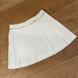 Lilly Pulitzer Vintage White Tennis skirt, Size 6
